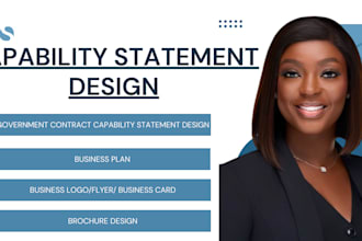 create  a professional and winning government capability statement