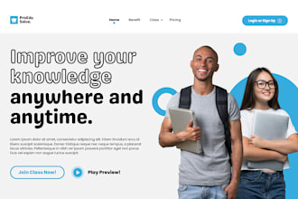 build educational website lms online coaching website school website
