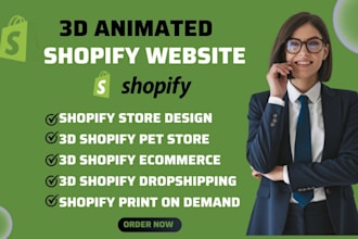 3d shopify website 3d animated website scrolling animation shopify online store