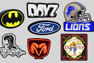 design custom 3d lightbox, keychain, 3d logo, texts ready for 3d printing in 3mf
