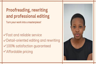 proofread, edit and rewrite your english document
