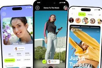 develop dating app, social media app, chat app, matchmaking app