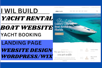 build yacht website, boat website, rental website, boat rental, booking website