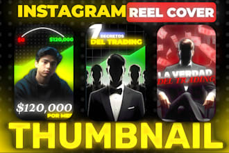 design thumbnail for instagram reel and tiktok