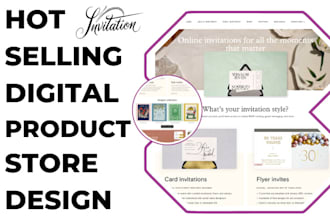design hot selling digital product shopify printable wall art digital invitation