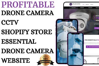 drone camera shopify store cctv camera store home security accessories website