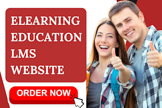 build elearning website lms education website elearning wordpress lms website