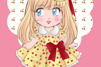 draw cute chibis for you