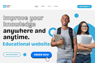 build lms educational website elearning tutor website institutions website