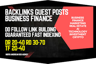 do guest post backlinks business finance marketing real estate usa uk canada