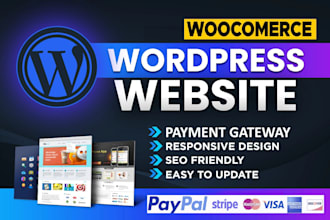 build a responsive wordpress website with on page seo and custom payment gateway
