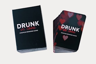 design adult party playing card game, drinking card game and couples card