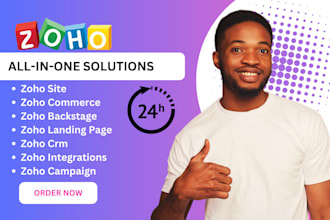 zoho sites, zoho landing page, zoho commerce, zoho backstage, zoho CRM