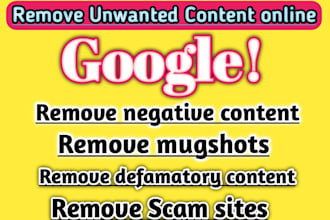 remove takedown negative google search results and articles mugshots links