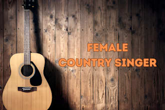 sing custom country song, alt country folk indie nashvile duet female singer