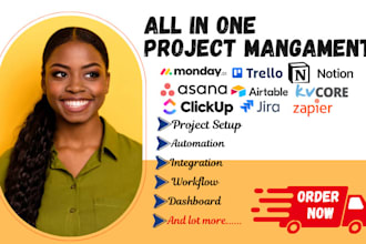 setup monday CRM workflow automate monday com clickup airtable trello basecamp