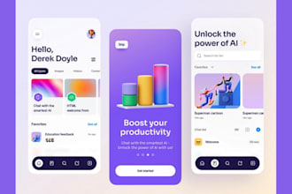 develop ai meditation app, ai fitness app, ai saas app, ai school learning app