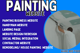 painting website handyman house painting website, remodeling contractor website