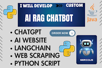develop python ai machine learning rag ai chatbot chatgpt ai website ai saas nlp