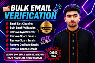 bulk email validation, verification and email list cleaning service