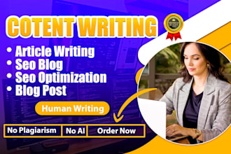 write unique and high quality SEO friendly content, articles and blog post