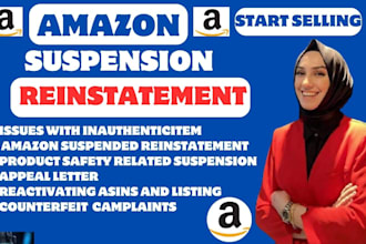do amazon account reinstatement appeal letter plan of action, account suspension