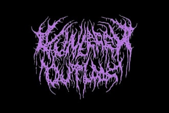 death metal logo, metalcore,deathcore, for band, brands, clothing