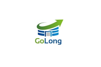 create go long next generation fantasy sports logo design