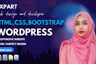 convert psd,xd,figma,sketch to HTML responsive website using bootstrap