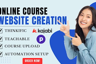 setup thinkific, thinkific online course website, thinkific website