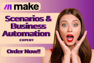 build make com automation workflows make scenarios integromat automation expert