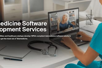 develop hipaa compliant medical healthcare, telemedicine website and app