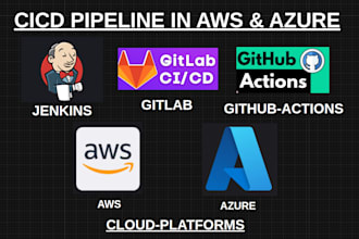 design and implement powerful cicd pipelines on AWS, azure, gitlab
