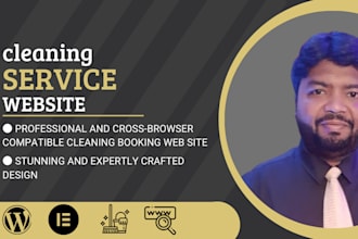 create a office cleaning service website