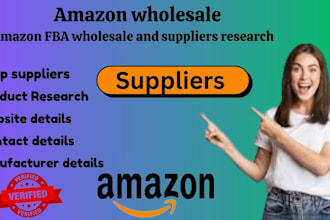 provide list of suppliers and distributors for amazon fba wholesale