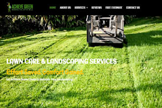 build home care website lawn care website gardening website, agriculture website