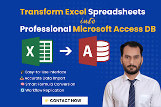 upgrade excel spreadsheets into a powerful ms access database