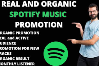 promote spotify album promotion for lofi beat, amapiano music, souncloud music