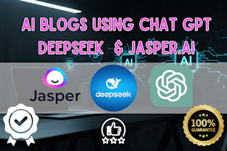 write high quality ai blogs with open ai , deepseek, jasper