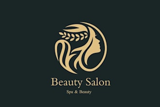 do both minimal and luxury beauty salon logo