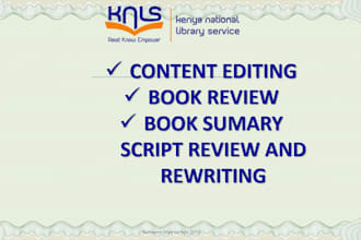 write book summary review and analysis for you