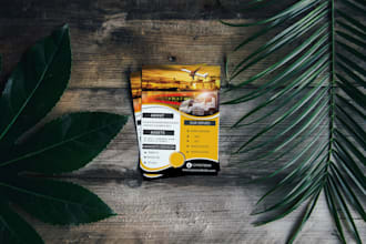 ill design professional truck freight dispatching logistics flyer