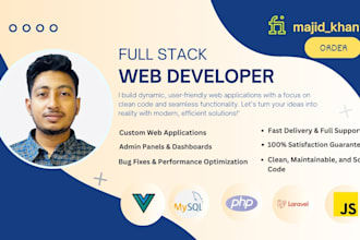 develop a web application using laravel 12 and vue3
