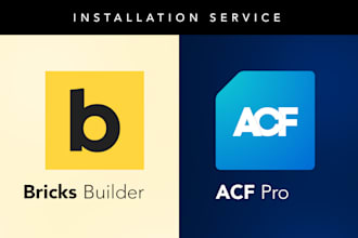 install bricks builder and acf pro with lifetime licenses