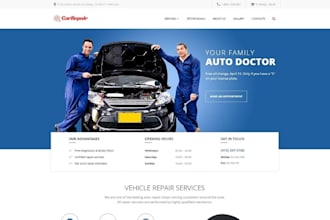 create car repair website, body repair website, auto repair website, mechanic