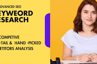 do expert keyword research and competitor analysis for SEO