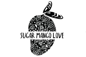 design a watercolor feminine hand drawn mandala logo