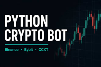 build a python crypto trading bot for binance bybit