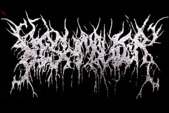 make awesome death metal, heavy metal, black metal font logo