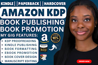 format, publish, promote your book on amazon and kindle KDP